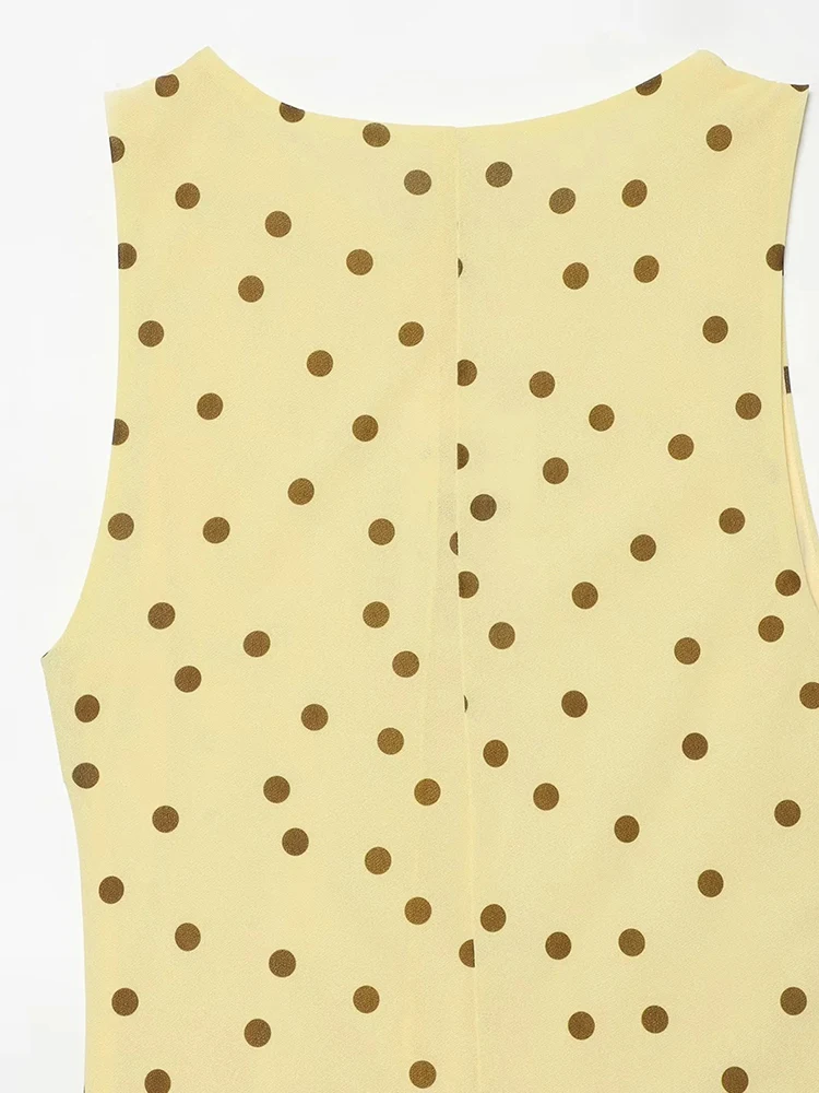 Elegant Polka Dot Maxi Dress