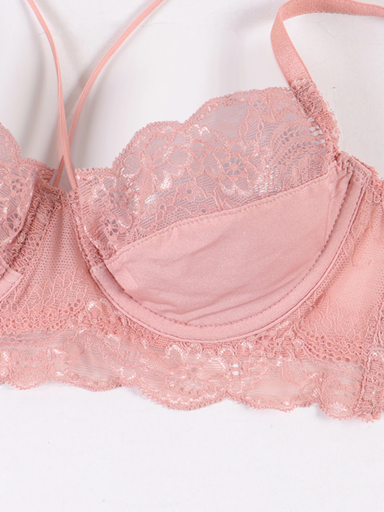 Floral Lace Underwire Bra