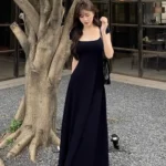 فستان أنيق صيفي بأكمام قصيرة — صورة 2