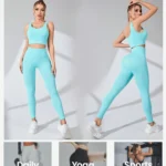 طقم رياضي بلا خياطات مريح — صورة 6