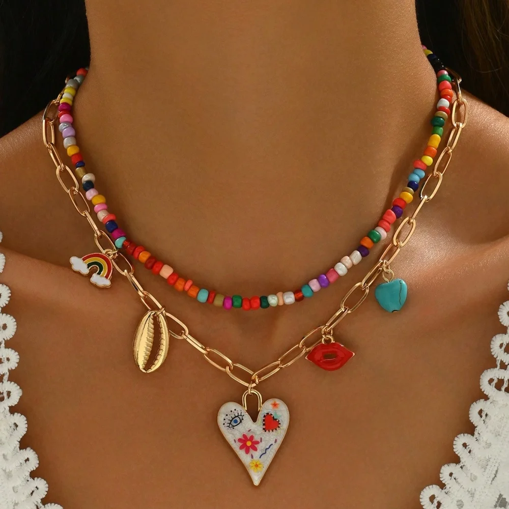 Bohemian Multi-Layer Handmade Beaded Necklace