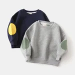 Girls' Solid Round Neck Sweatshirt — Image 2