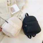 Classic Solid Nylon Backpack — Image 6