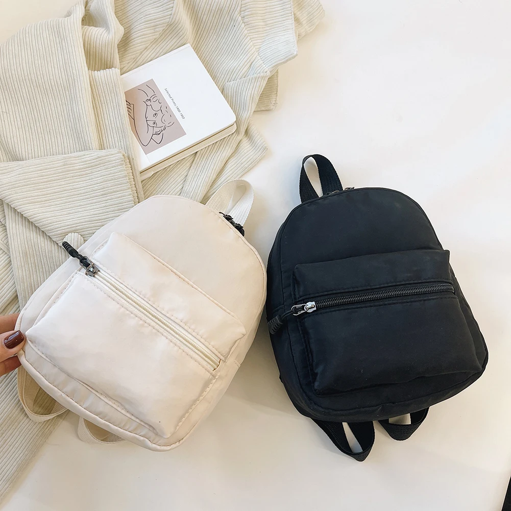 Classic Solid Nylon Backpack