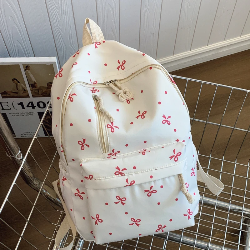 Padded Bow Print Backpack — Image 17