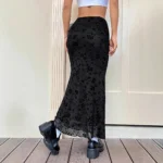 Long Dark Green Skirt — Image 4