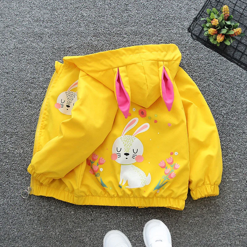 Girls' Hooded Zip-Up Jacket