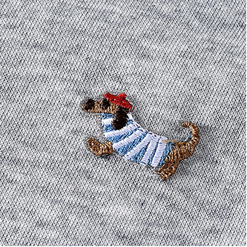 Baby Sweatshirt with Dog Embroidery