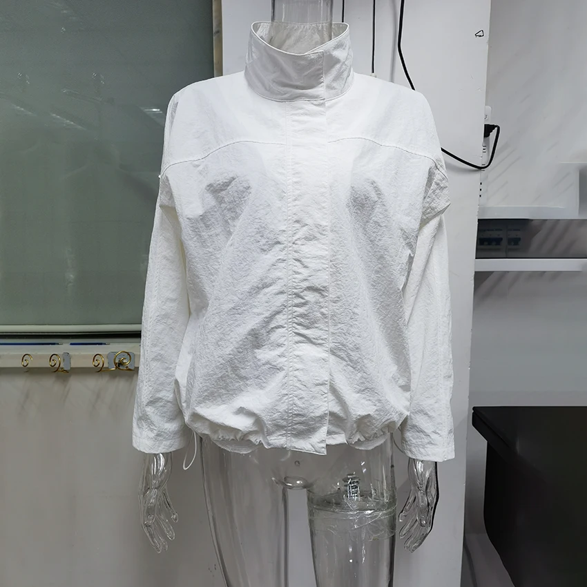 Turtleneck Autumn Jacket with Zipper