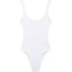Slim-Fit Ribbed Bodysuit with Buttons — Image 5