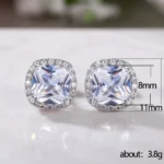 Shiny Zircon Clip-On Earrings — Image 6