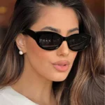 طقم نظارات شمسية صغيرة بعين القطة