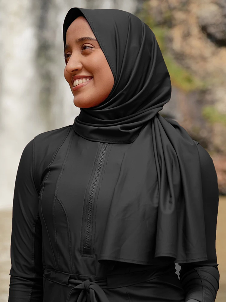حجاب سباحة جاهز بلون سادة