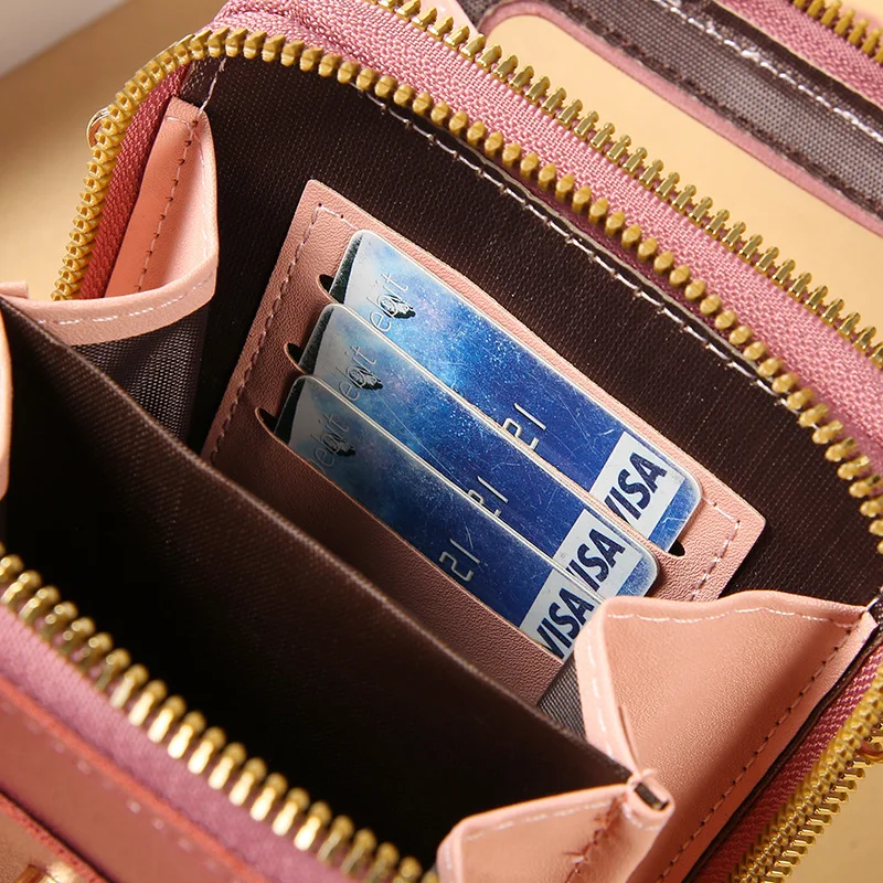 Leather Phone Wallet with Touchscreen Window