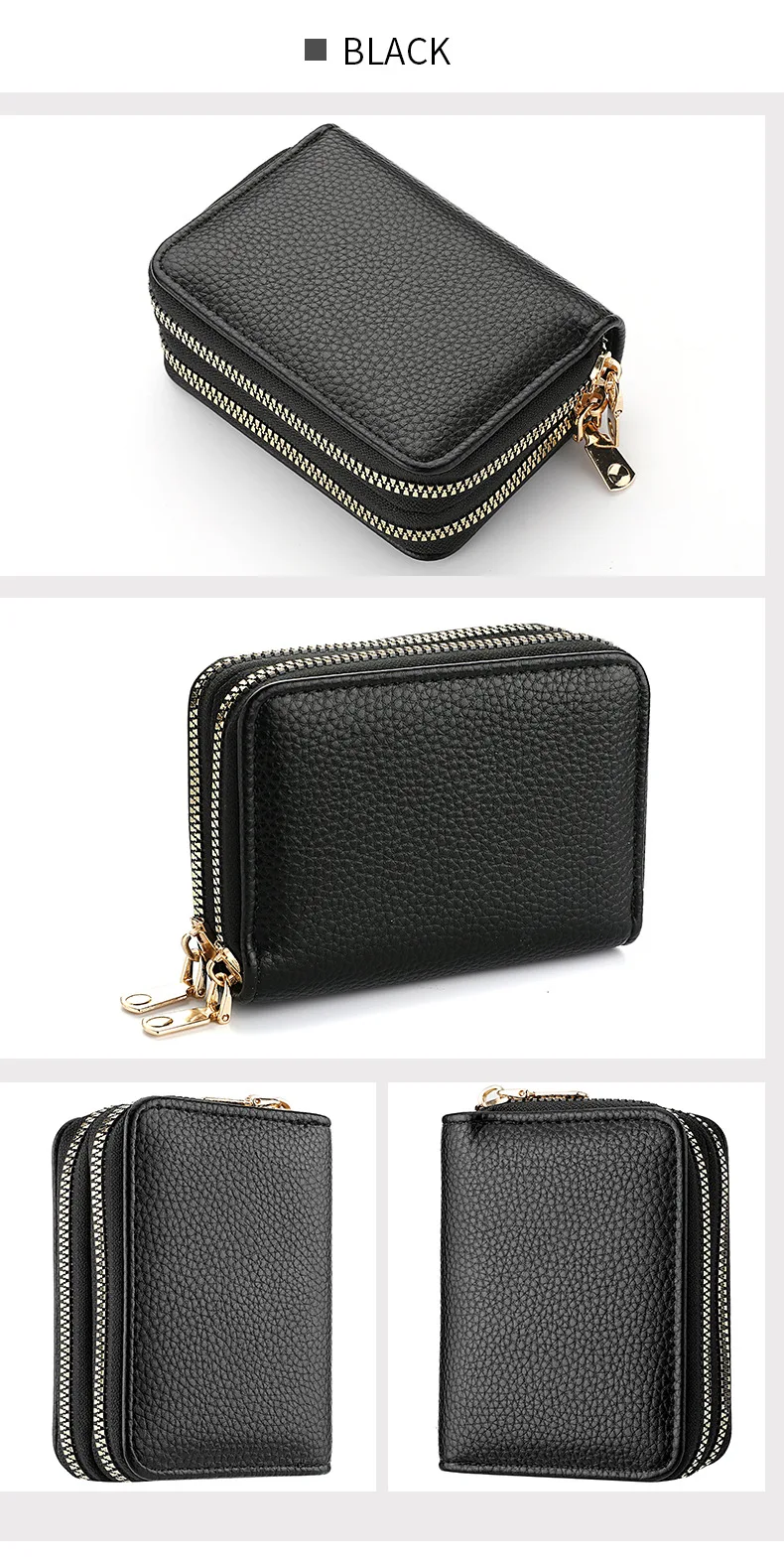 Short Double-Zip Card Wallet — Image 11