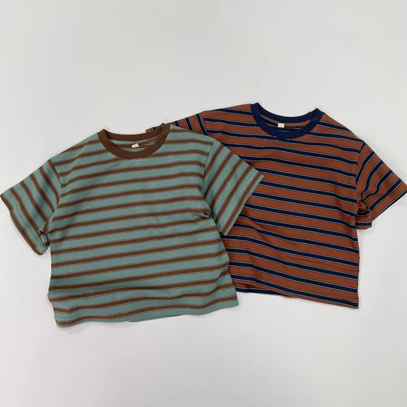 Baby Simple Striped Cotton T-Shirt