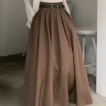 Elegant Gray Maxi Skirt — Image 5