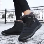 Padded Warm Solid Boots