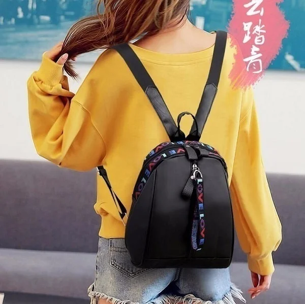 Women's Heart Print Backpack