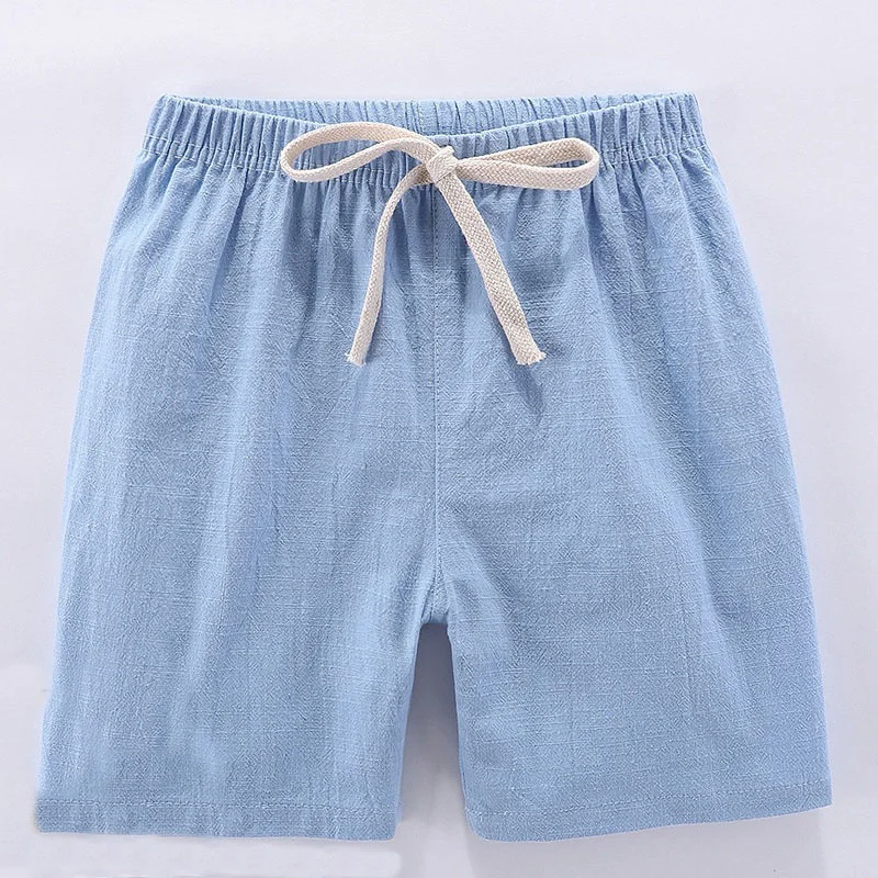 Kids' Cotton and Linen Summer Shorts