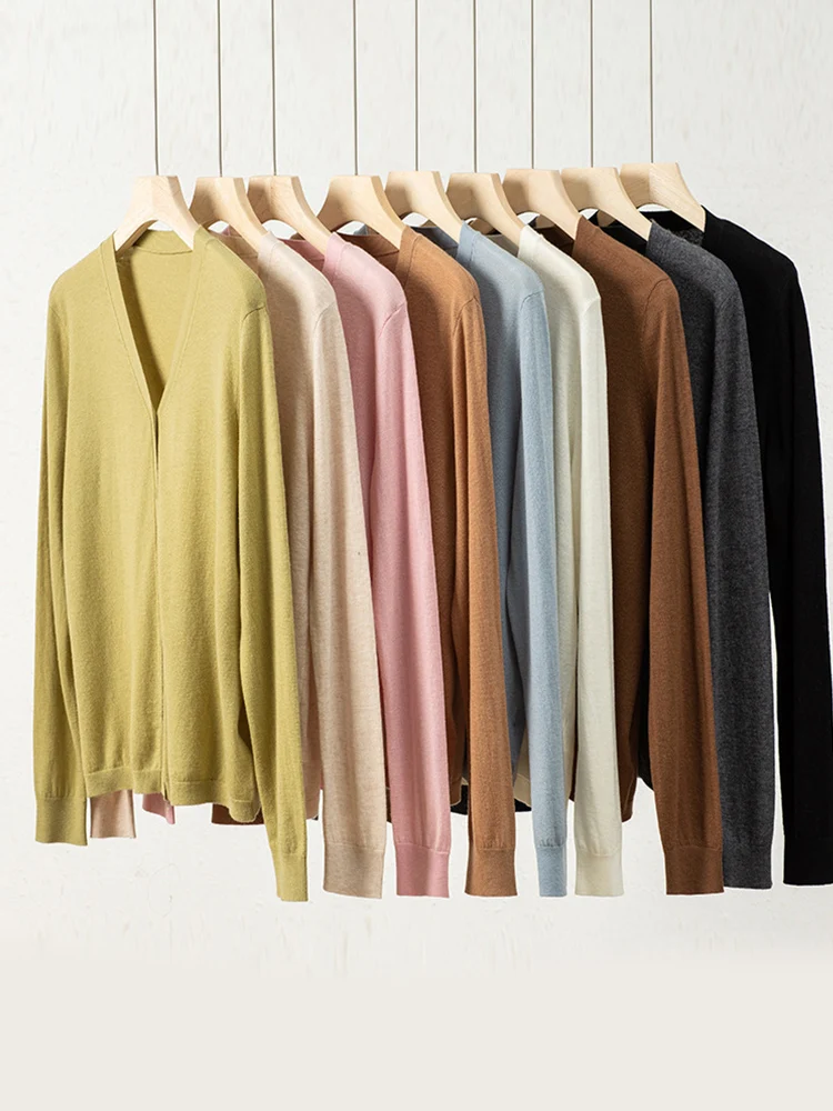 Wool V-Neck Cardigan