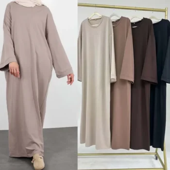 Modest Solid Color Inner Dress