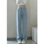 Vintage Autumn Straight Denim Pants