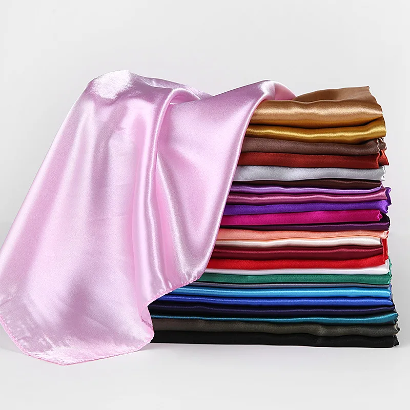 Solid Satin Scarf