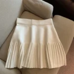 تنورة بليسيه قصيرة تريكو بطيّات — صورة 5