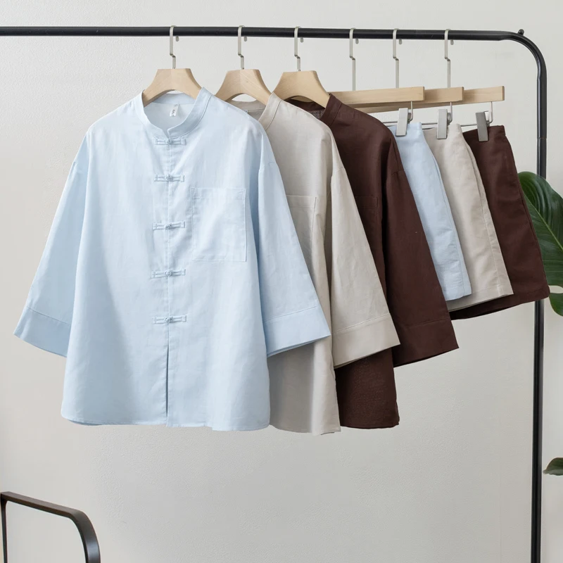 Summer Short Shirt with Buttons