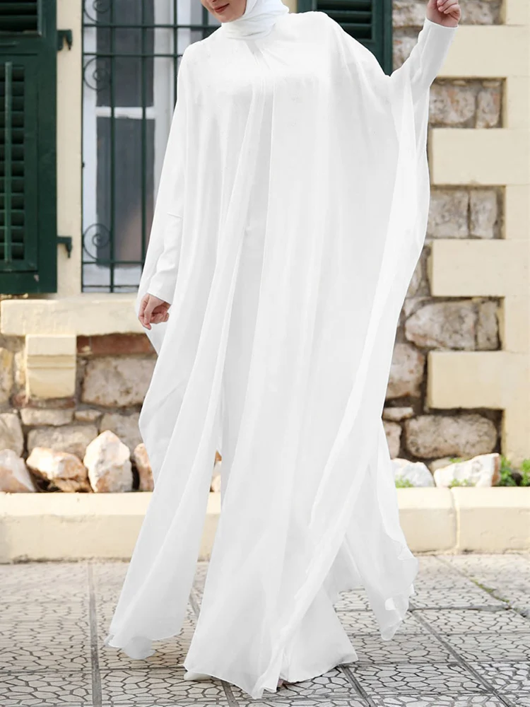 Long Chiffon Eid Abaya