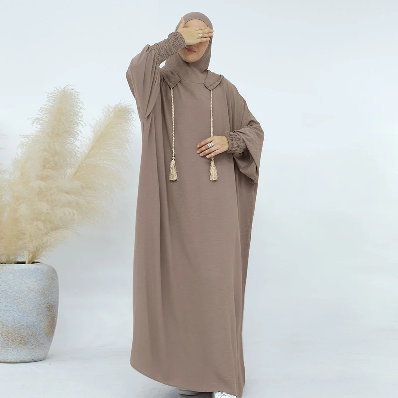 Prayer Abaya with Fringe