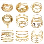 Bohemian Metal Chain Bracelet Set