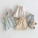 Kids' Classic Striped Loose Pants — Image 6