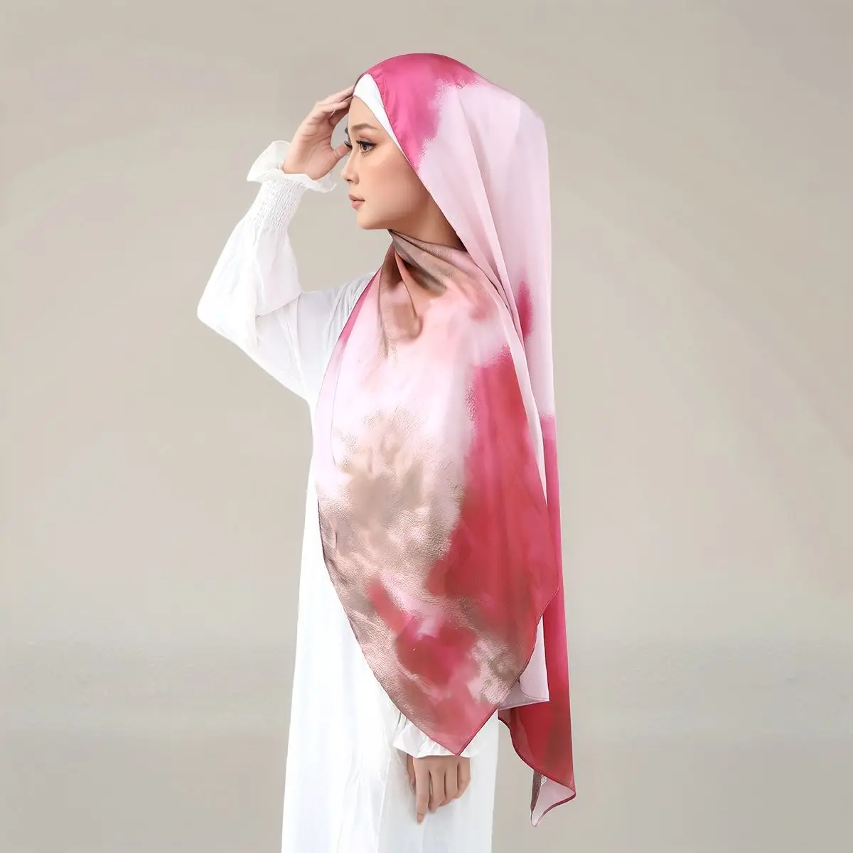 طرحة ساتان طويلة — صورة تفصيلية 31