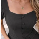 Elegant Slim-Fit Short Top — Image 3
