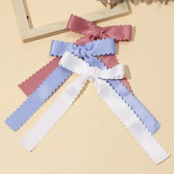 Girls' Elegant Satin Hair Accessory with Bow