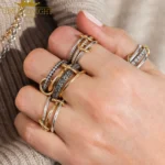 طقم مجوهرات بزركون بسلسلة — صورة 4