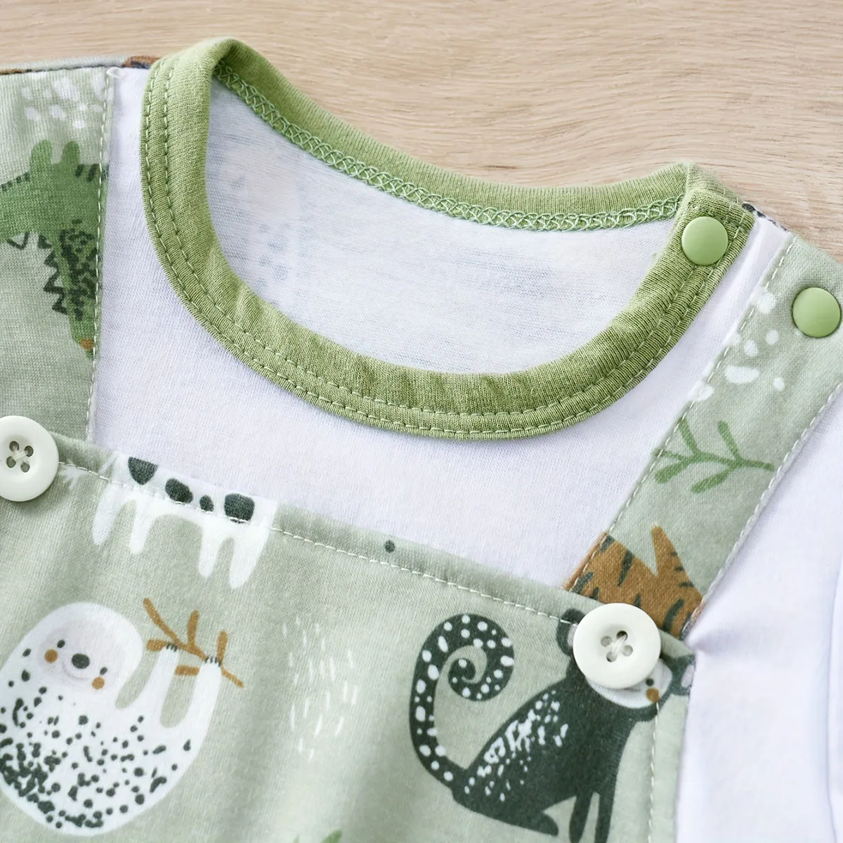Baby Romper with Cute Animal Print