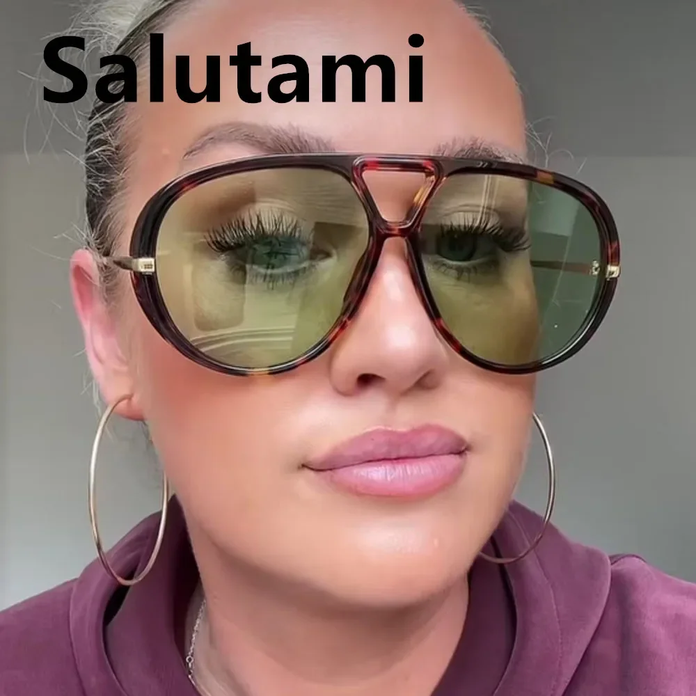 نظارة عين القطة بإطار سميك معدني