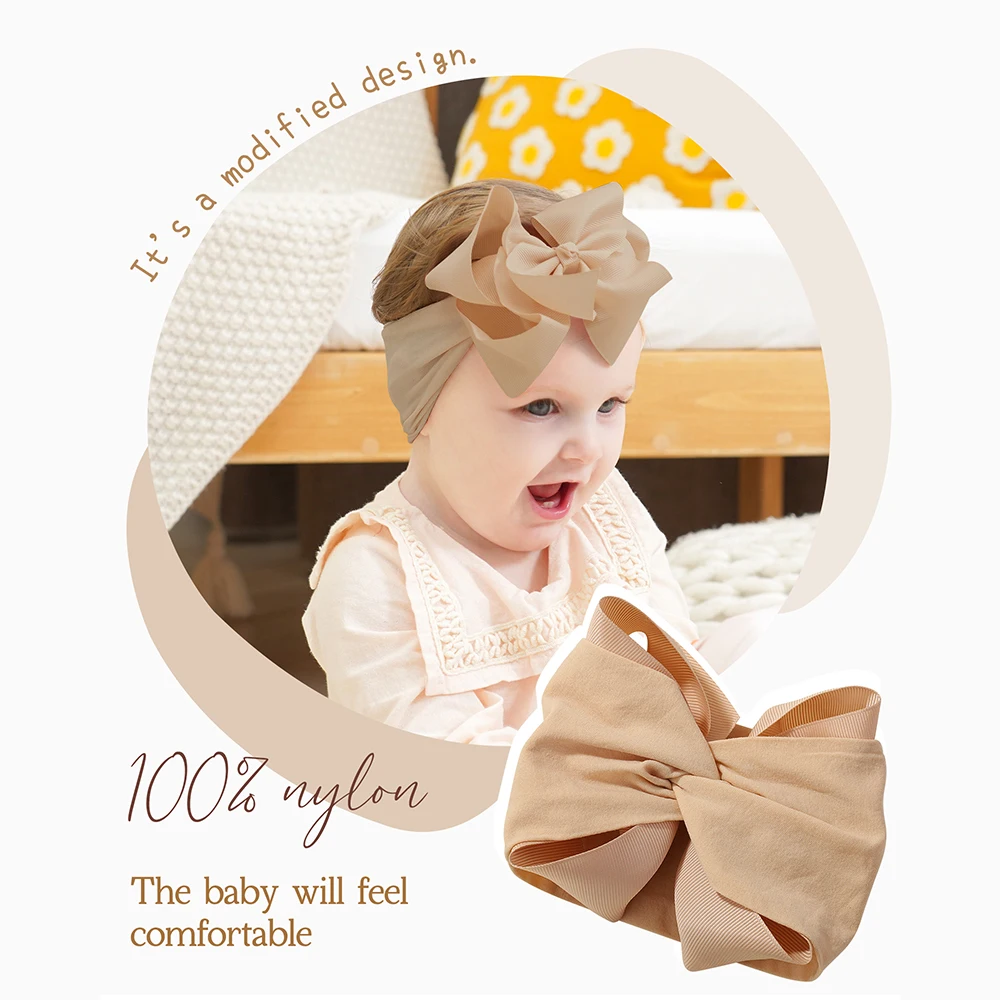 Baby Headband Set with Soft Bows