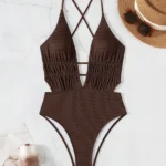 Ribbed One-Piece Swimsuit