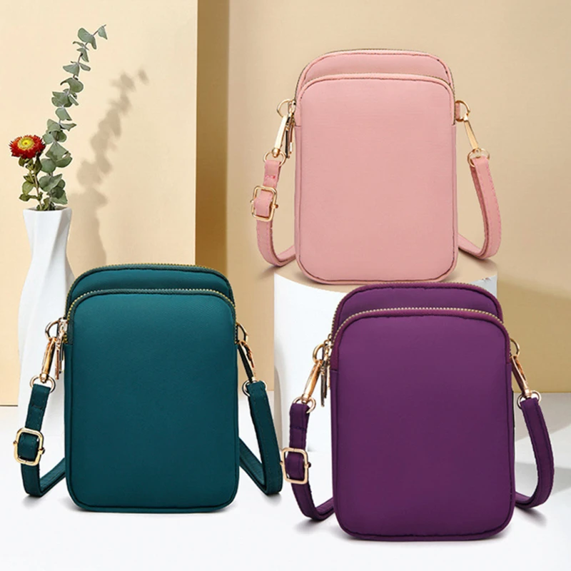Small Phone Shoulder Bag with Zipper