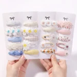 Kids' 5-Piece Printed Hair Clip Set — Image 6