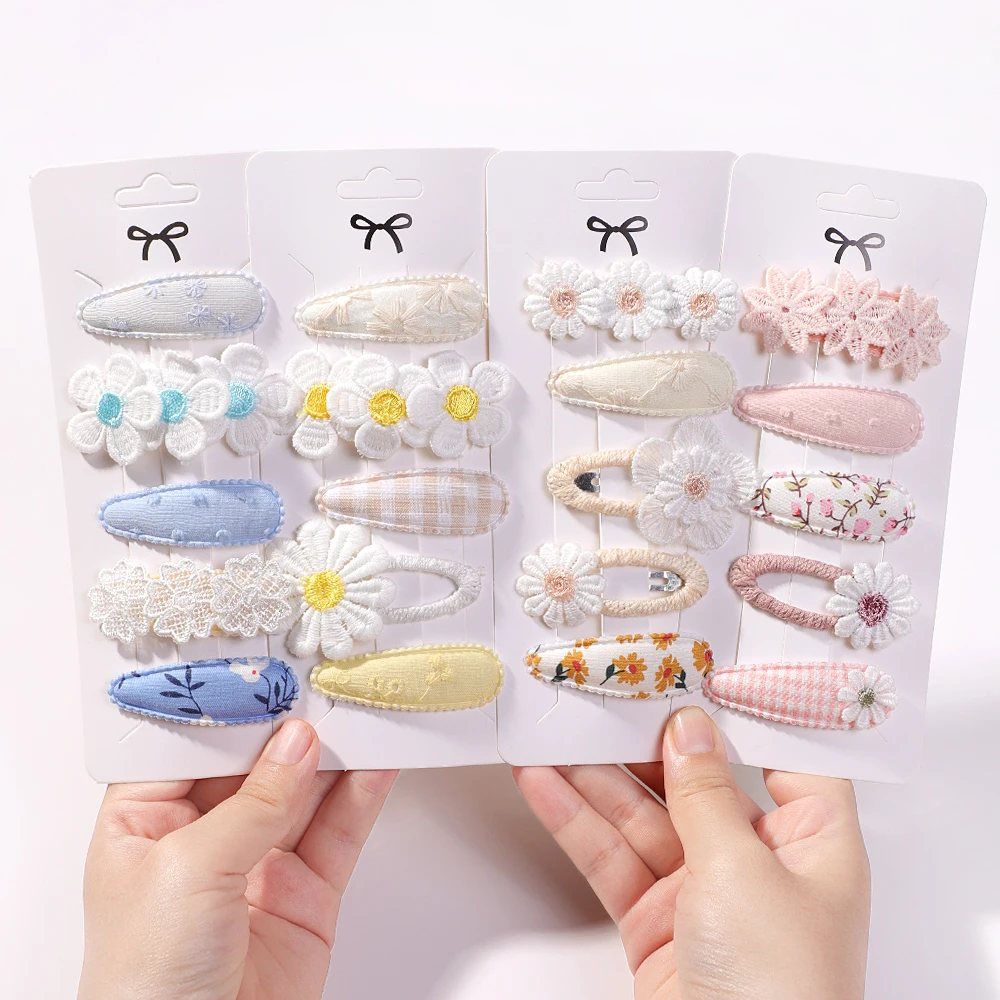 Kids' 5-Piece Printed Hair Clip Set