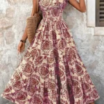 Short Sleeve V-Neck Floral Dress — Image 2