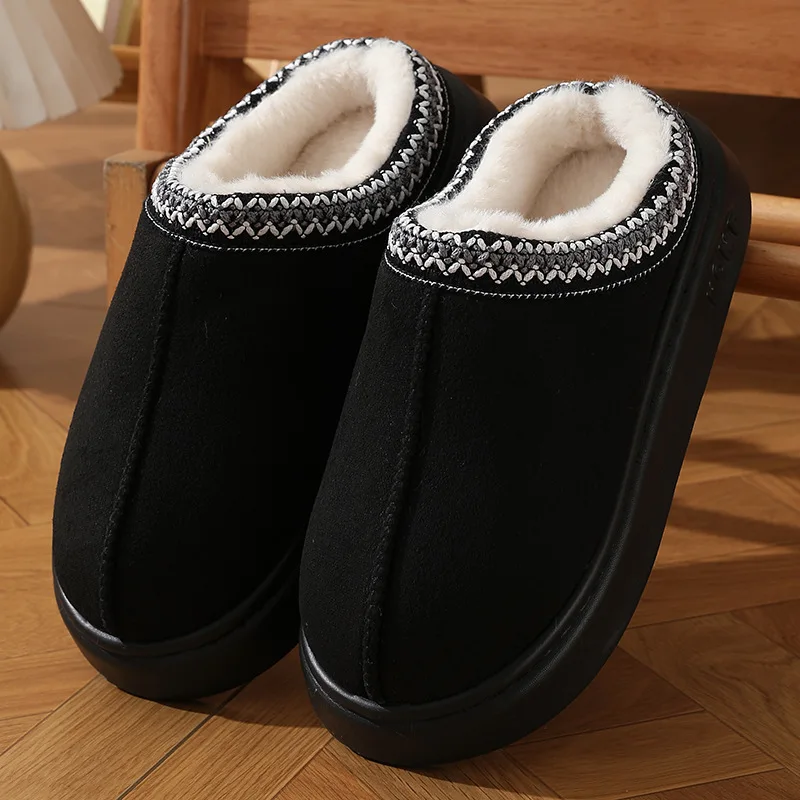 Winter Fur Platform Slippers