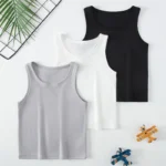 Kids' All-Season Solid Color T-Shirt — Image 2