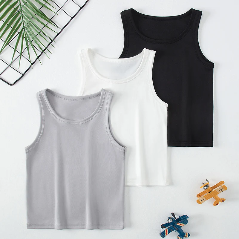 Kids' All-Season Solid Color T-Shirt