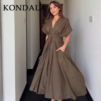 فستان بطراز كلاسيكي صيفي